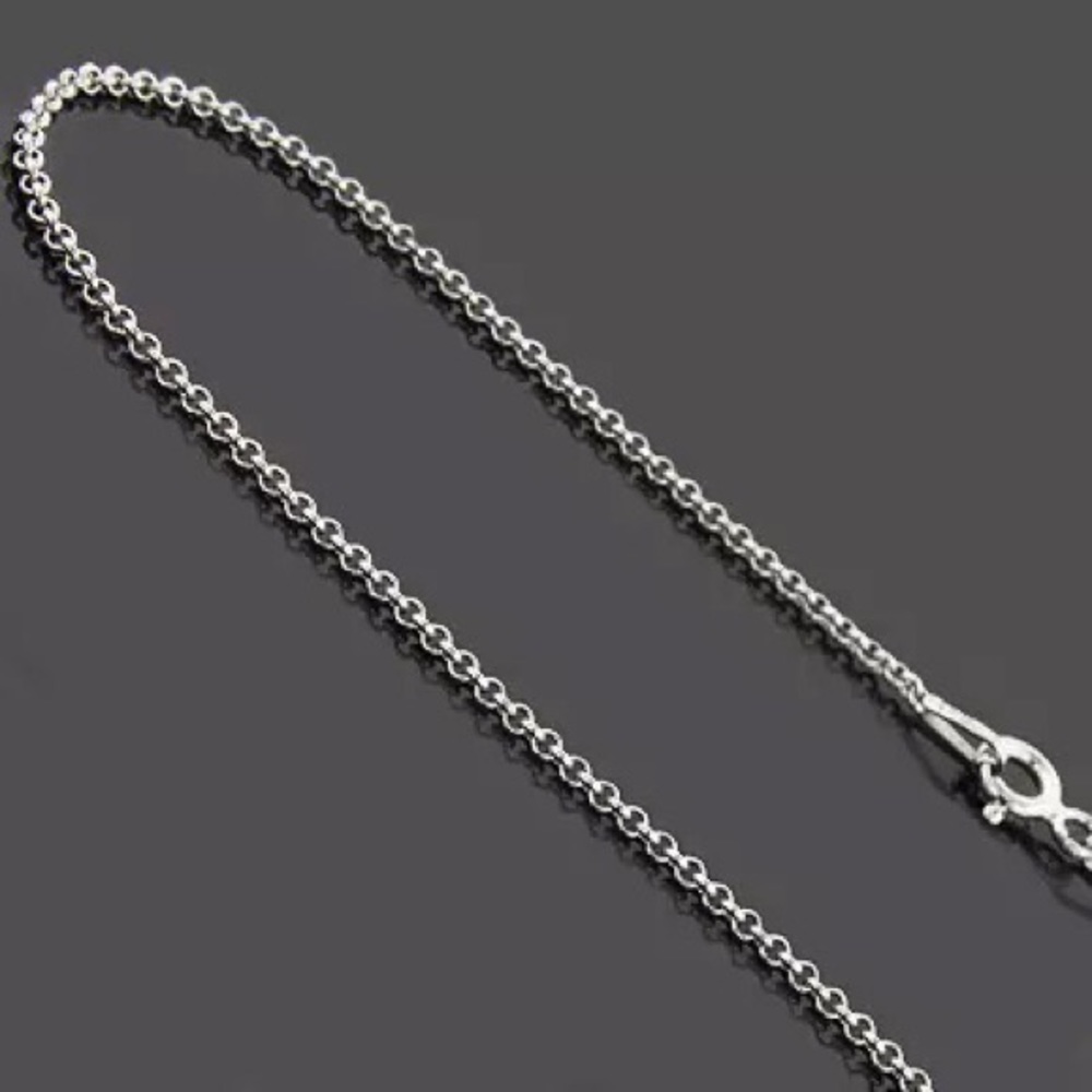 1mm Sterling Silver Cable Chain Necklace in 18 Inches